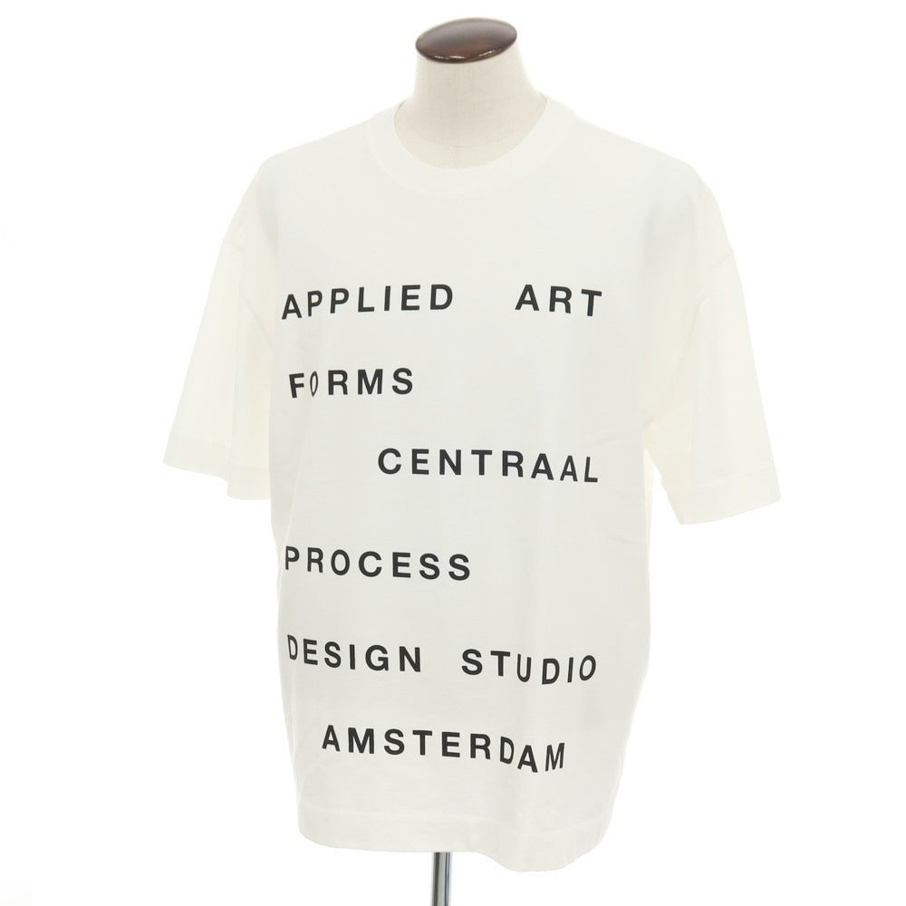 【中古】アプライド アート フォームズ APPLIED ART FORMS アクリル ロゴプリント クルーネック 半袖Ｔシャツ ホワイト【サイズXL】【 状態ランクA 】【 メンズ 】