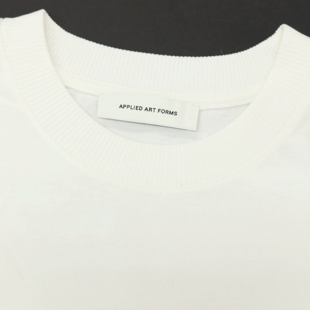 【中古】アプライド アート フォームズ APPLIED ART FORMS アクリル ロゴプリント クルーネック 半袖Ｔシャツ ホワイト【サイズXL】【 状態ランクA 】【 メンズ 】