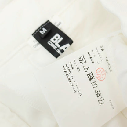 【中古】ブラックコムデギャルソン BLACK COMME des GARCONS ポリエステル カジュアルスラックスパンツ ホワイト【サイズM】【 状態ランクA 】【 メンズ 】