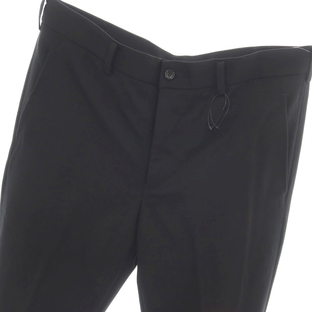 【中古】ブラックコムデギャルソン BLACK COMME des GARCONS ツイルウール カットニー ベルトデザイン カジュアルスラックスパンツ ブラック【サイズXL】【 状態ランクA 】【 メンズ 】