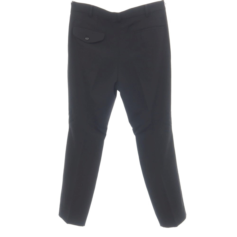 【中古】ブラックコムデギャルソン BLACK COMME des GARCONS ツイルウール カットニー ベルトデザイン カジュアルスラックスパンツ ブラック【サイズXL】【 状態ランクA 】【 メンズ 】