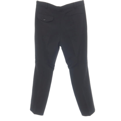 【中古】ブラックコムデギャルソン BLACK COMME des GARCONS ツイルウール カットニー ベルトデザイン カジュアルスラックスパンツ ブラック【サイズXL】【 状態ランクA 】【 メンズ 】