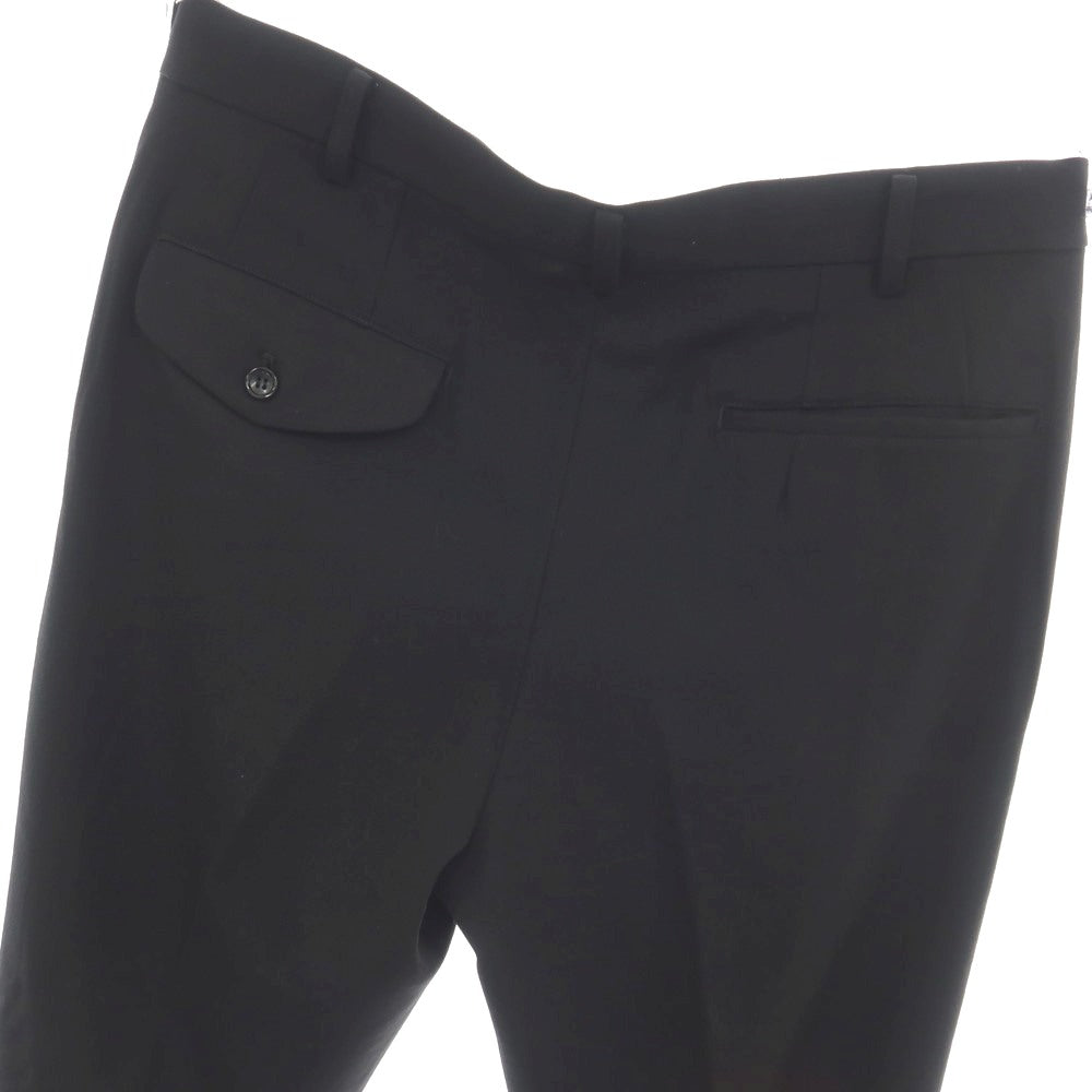 【中古】ブラックコムデギャルソン BLACK COMME des GARCONS ツイルウール カットニー ベルトデザイン カジュアルスラックスパンツ ブラック【サイズXL】【 状態ランクA 】【 メンズ 】