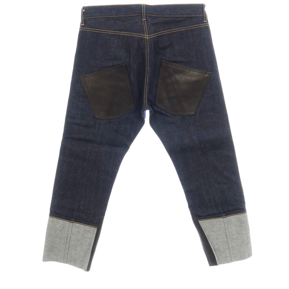 【中古】ジュンヤワタナベ マン JUNYA WATANABE MAN 2025年秋冬 コットン デニムパンツ ジーンズ ネイビーxレッド【サイズS】【 状態ランクA 】【 メンズ 】