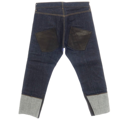 【中古】ジュンヤワタナベ マン JUNYA WATANABE MAN 2025年秋冬 コットン デニムパンツ ジーンズ ネイビーxレッド【サイズS】【 状態ランクA 】【 メンズ 】