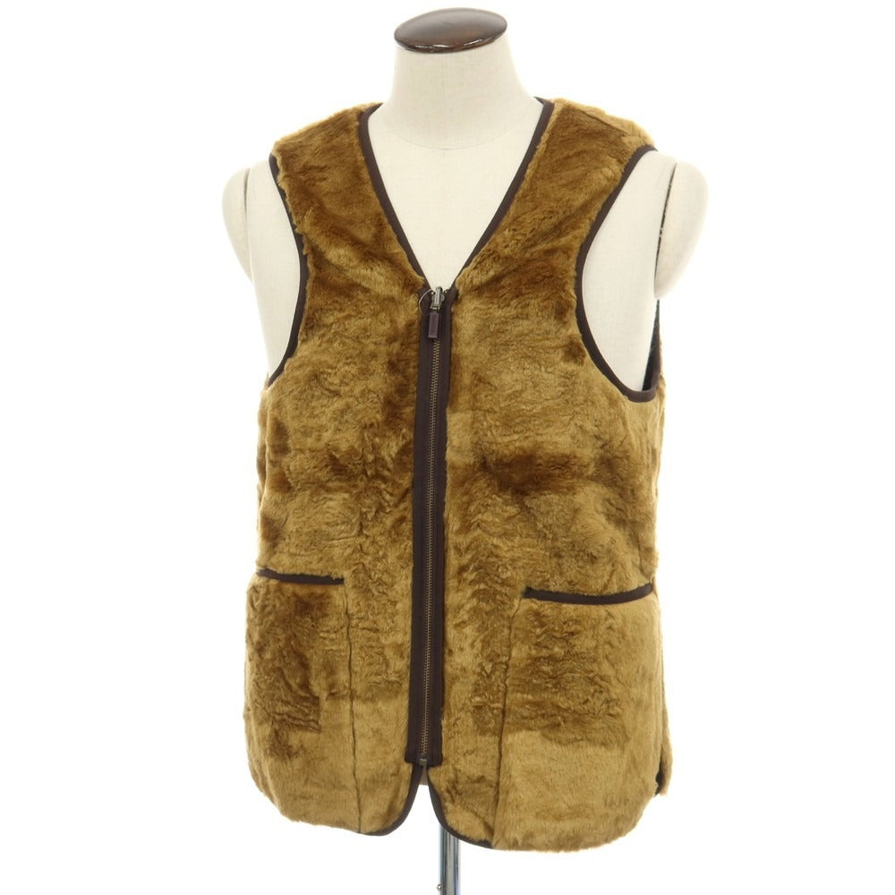 【中古】バブアー Barbour アクリル ジップアップ ファー ライナーベスト ブラウン【サイズ40】【 状態ランクB 】【 メンズ 】
