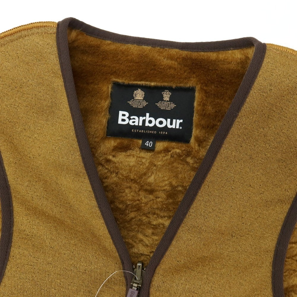 【中古】バブアー Barbour アクリル ジップアップ ファー ライナーベスト ブラウン【サイズ40】【 状態ランクB 】【 メンズ 】