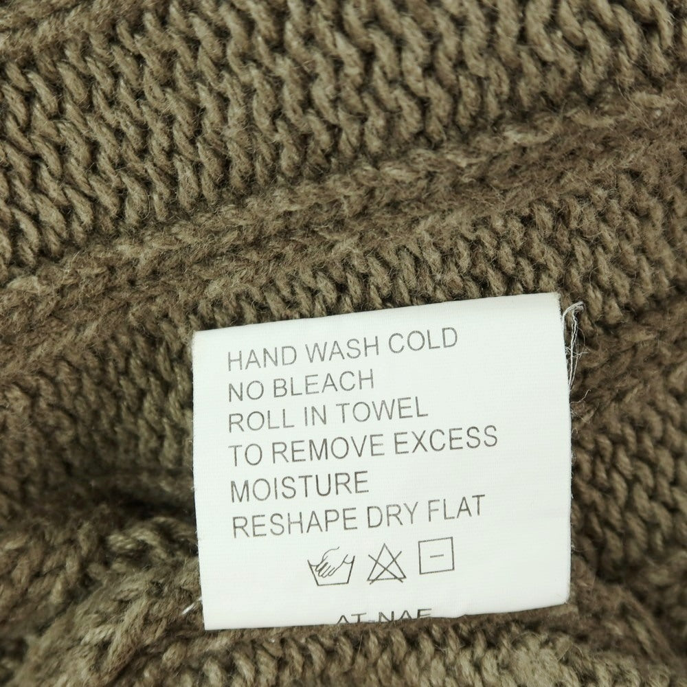 【SALE30%OFF/返品不可】【中古】ウールリッチ WOOLRICH ラミーコットン クルーネック プルオーバーニット オリーブ【 サイズM 】【 状態ランクC 】【 メンズ 】
