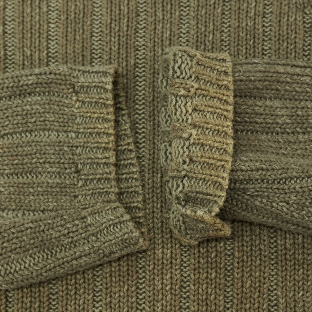 【SALE30%OFF/返品不可】【中古】ウールリッチ WOOLRICH ラミーコットン クルーネック プルオーバーニット オリーブ【 サイズM 】【 状態ランクC 】【 メンズ 】