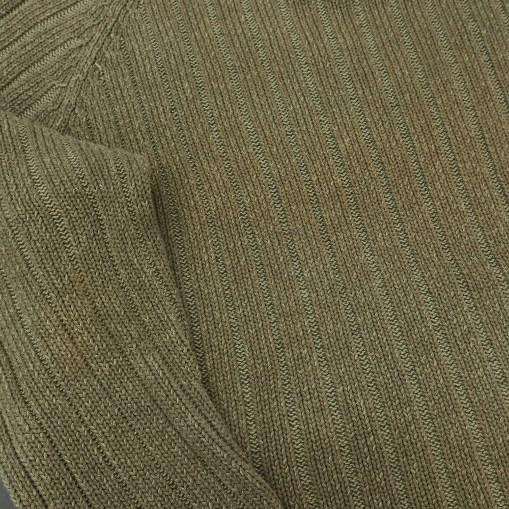 【SALE30%OFF/返品不可】【中古】ウールリッチ WOOLRICH ラミーコットン クルーネック プルオーバーニット オリーブ【 サイズM 】【 状態ランクC 】【 メンズ 】
