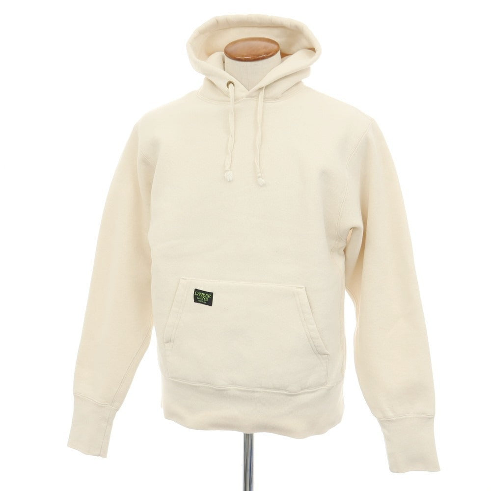 【中古】キャンバー CAMBER × Sneakersnstuff コットンポリエステル スウェット プルオーバー パーカー アイボリー【サイズM】【 状態ランクC 】【 メンズ 】