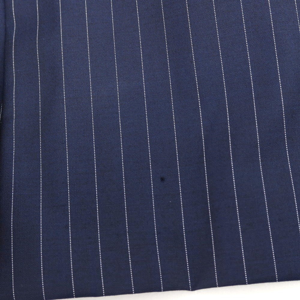 【中古】リングヂャケット RING JACKET ウール ピンストライプ 3B テーラードジャケット ネイビーxホワイト【サイズ46】【 状態ランクC 】【 メンズ 】