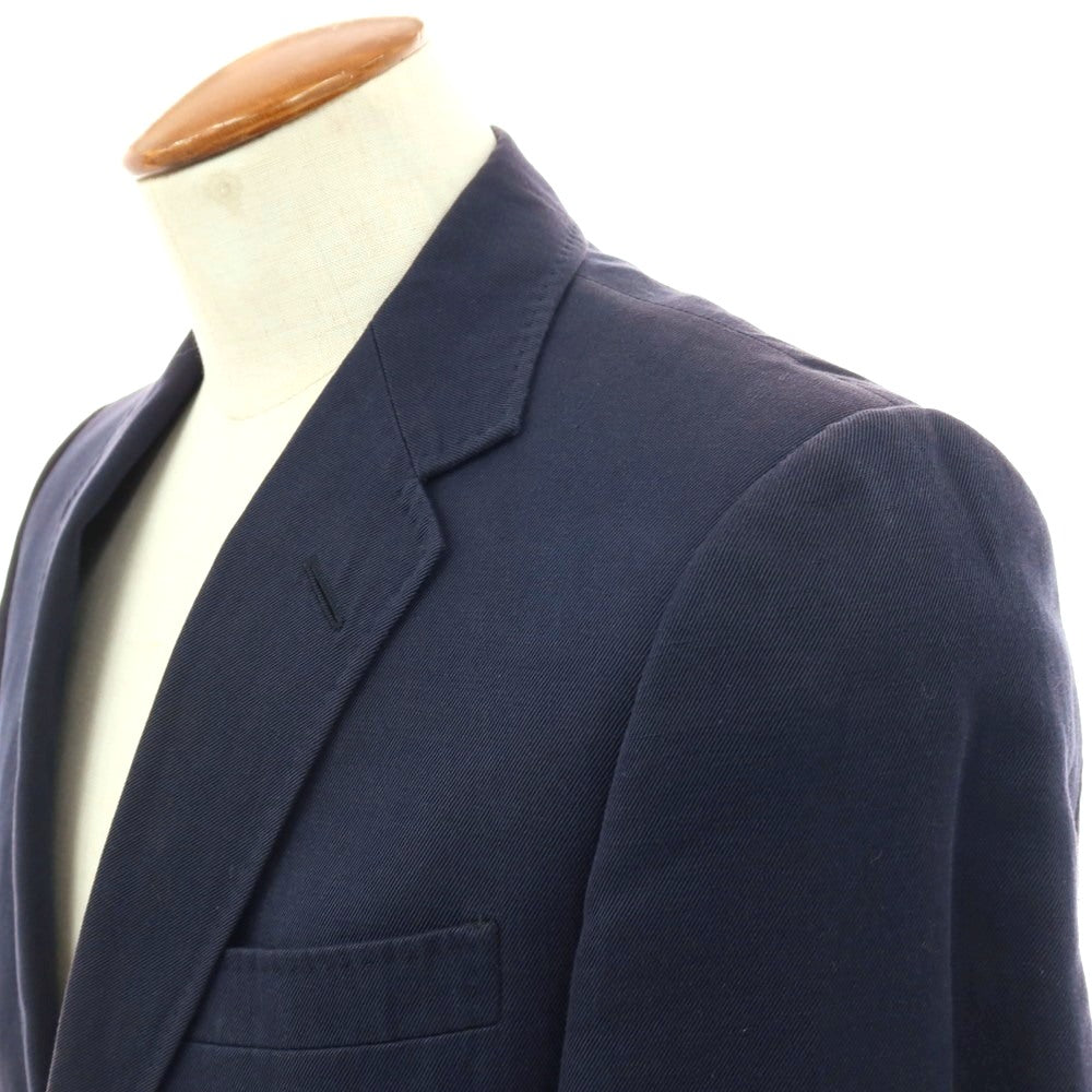 【中古】グッチ GUCCI コットンリネン 2B カジュアルジャケット ネイビー【サイズ46】【 状態ランクC 】【 メンズ 】