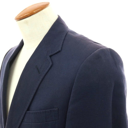【中古】グッチ GUCCI コットンリネン 2B カジュアルジャケット ネイビー【サイズ46】【 状態ランクC 】【 メンズ 】
