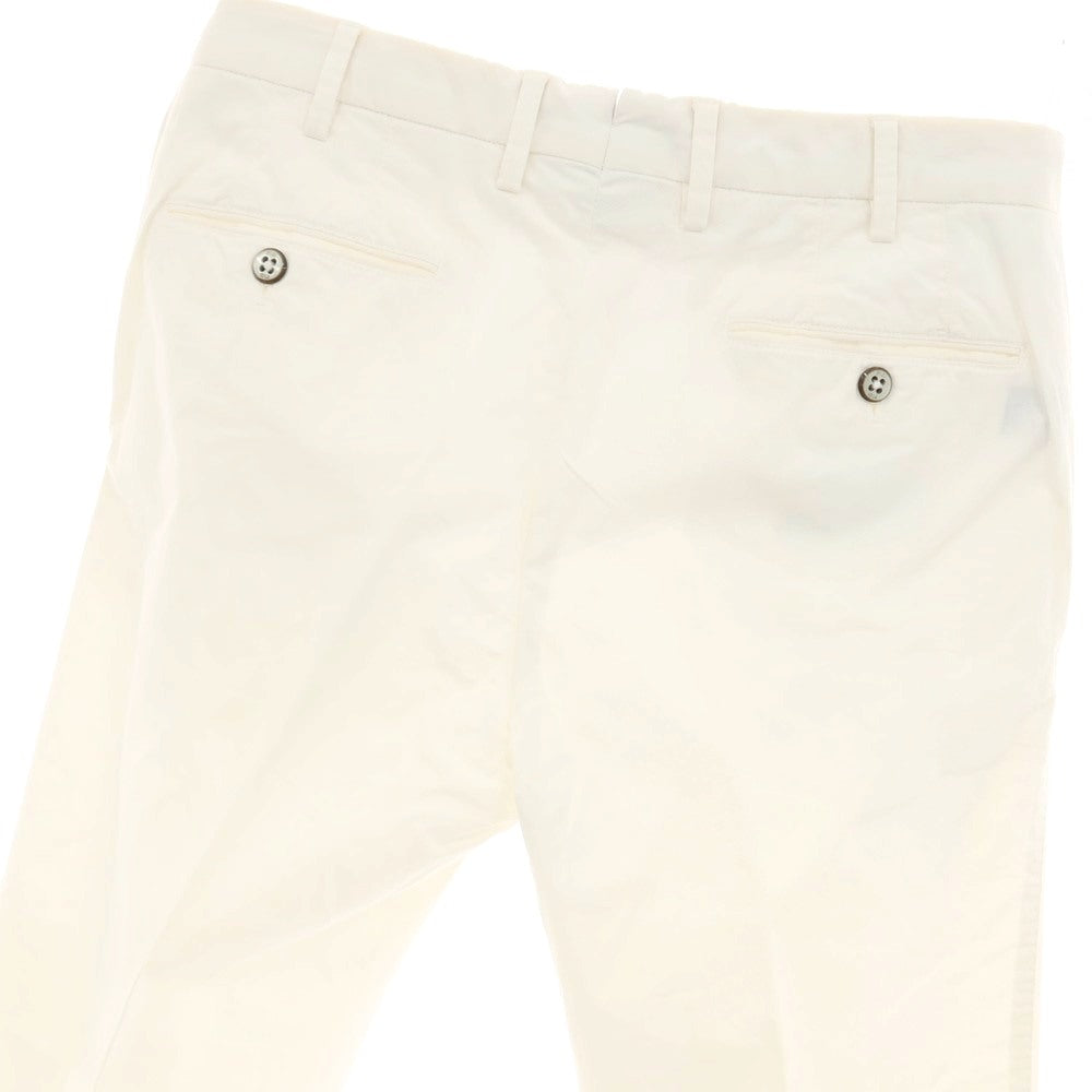 【中古】ピーティーゼロウーノ PT01 BEAMS F別注 ストレッチ コットン カジュアルスラックスパンツ ホワイト【サイズ48】【 状態ランクC 】【 メンズ 】