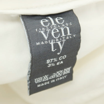 【中古】イレブンティ eleventy PENCES ストレッチ コットン カジュアルスラックスパンツ ホワイト【サイズ29】【 状態ランクC 】【 メンズ 】