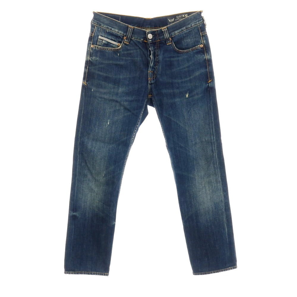 【中古】ケアレーベル Care label tight 202 コットン デニムパンツ ジーンズ ネイビー【サイズ31】【 状態ランクC 】【 メンズ 】