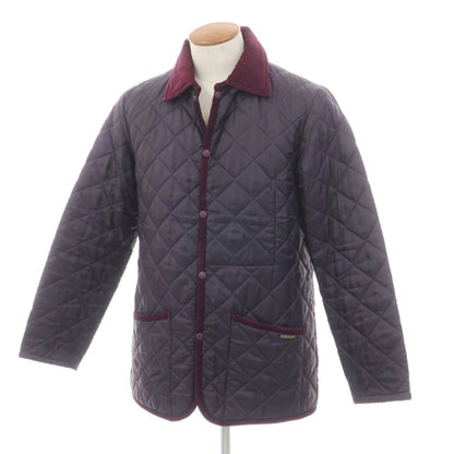 【中古】ラベンハム LAVENHAM ポリエステエル 中綿入り キルティングブルゾン ダークパープル【サイズ36】【 状態ランクC 】【 メンズ 】