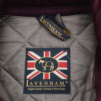 【中古】ラベンハム LAVENHAM ポリエステエル 中綿入り キルティングブルゾン ダークパープル【サイズ36】【 状態ランクC 】【 メンズ 】