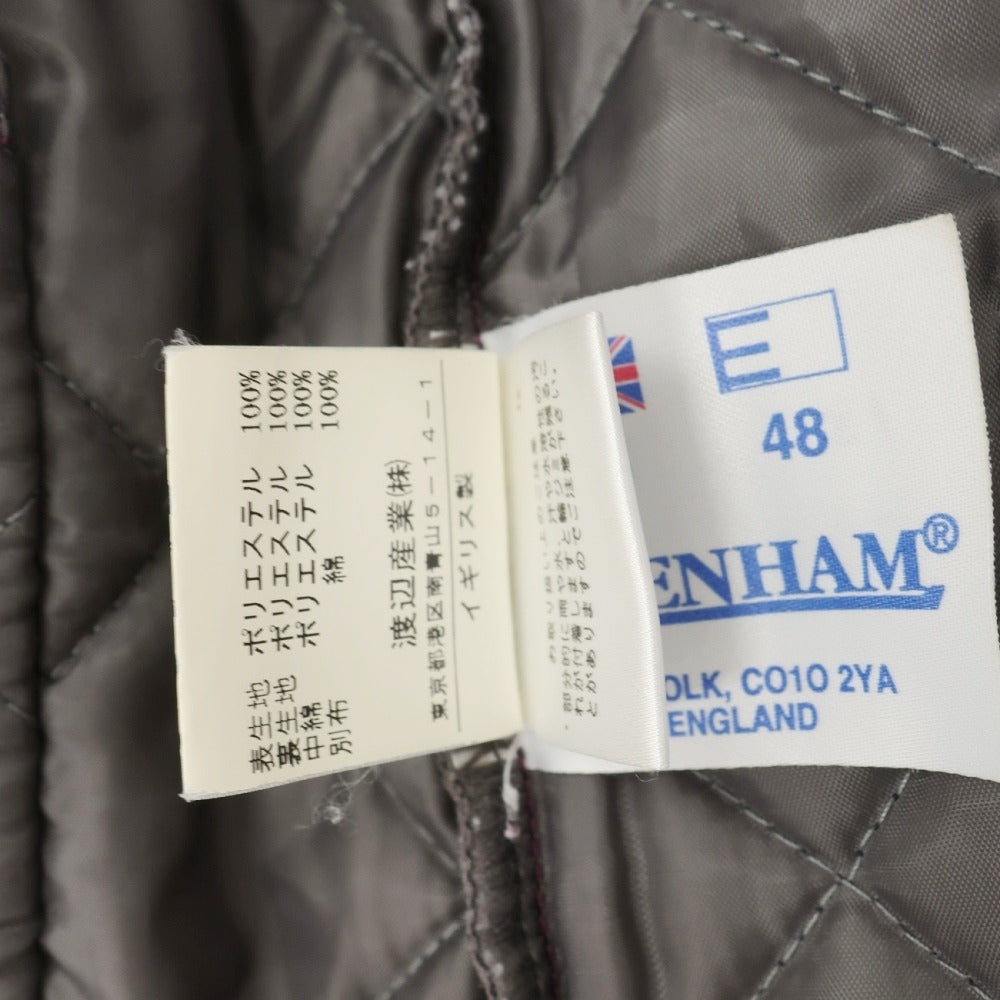 【中古】ラベンハム LAVENHAM ポリエステエル 中綿入り キルティングブルゾン ダークパープル【サイズ36】【 状態ランクC 】【 メンズ 】