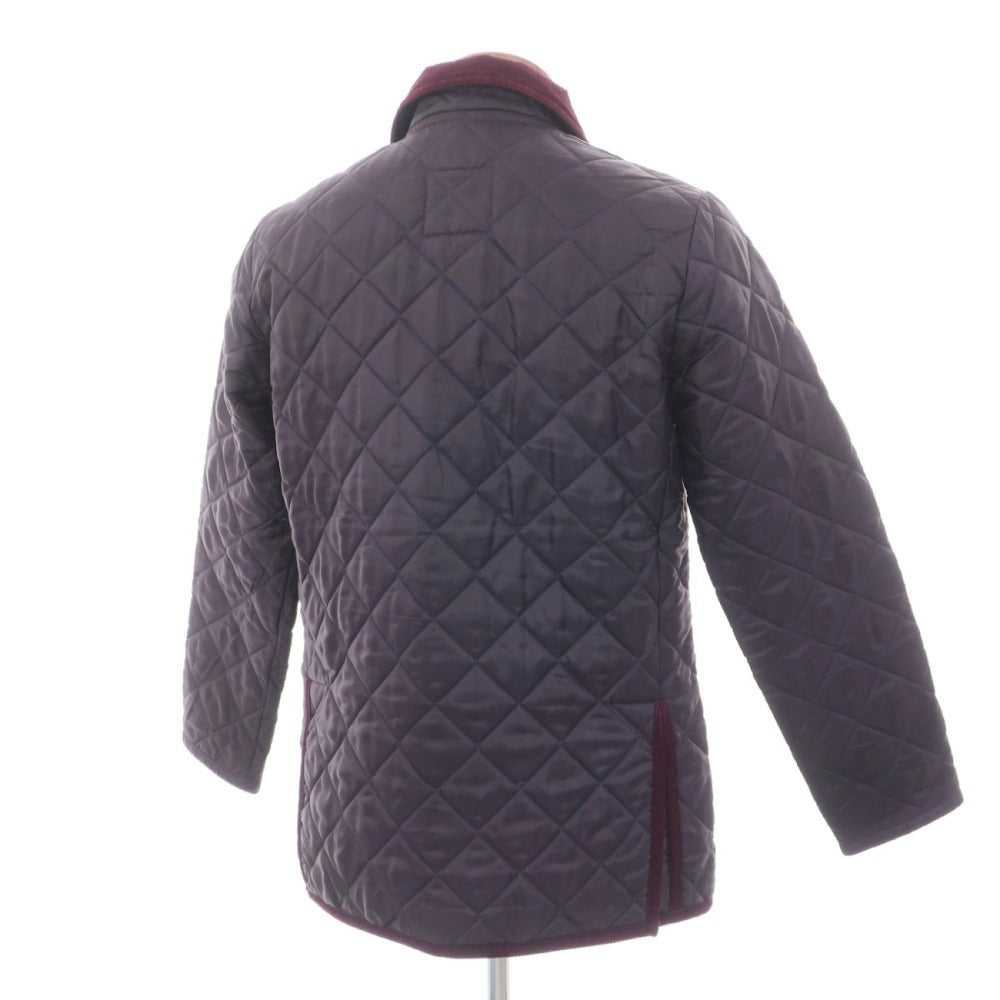 【中古】ラベンハム LAVENHAM ポリエステエル 中綿入り キルティングブルゾン ダークパープル【サイズ36】【 状態ランクC 】【 メンズ 】