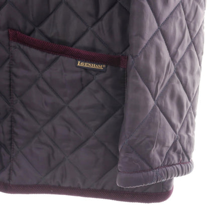 【中古】ラベンハム LAVENHAM ポリエステエル 中綿入り キルティングブルゾン ダークパープル【サイズ36】【 状態ランクC 】【 メンズ 】
