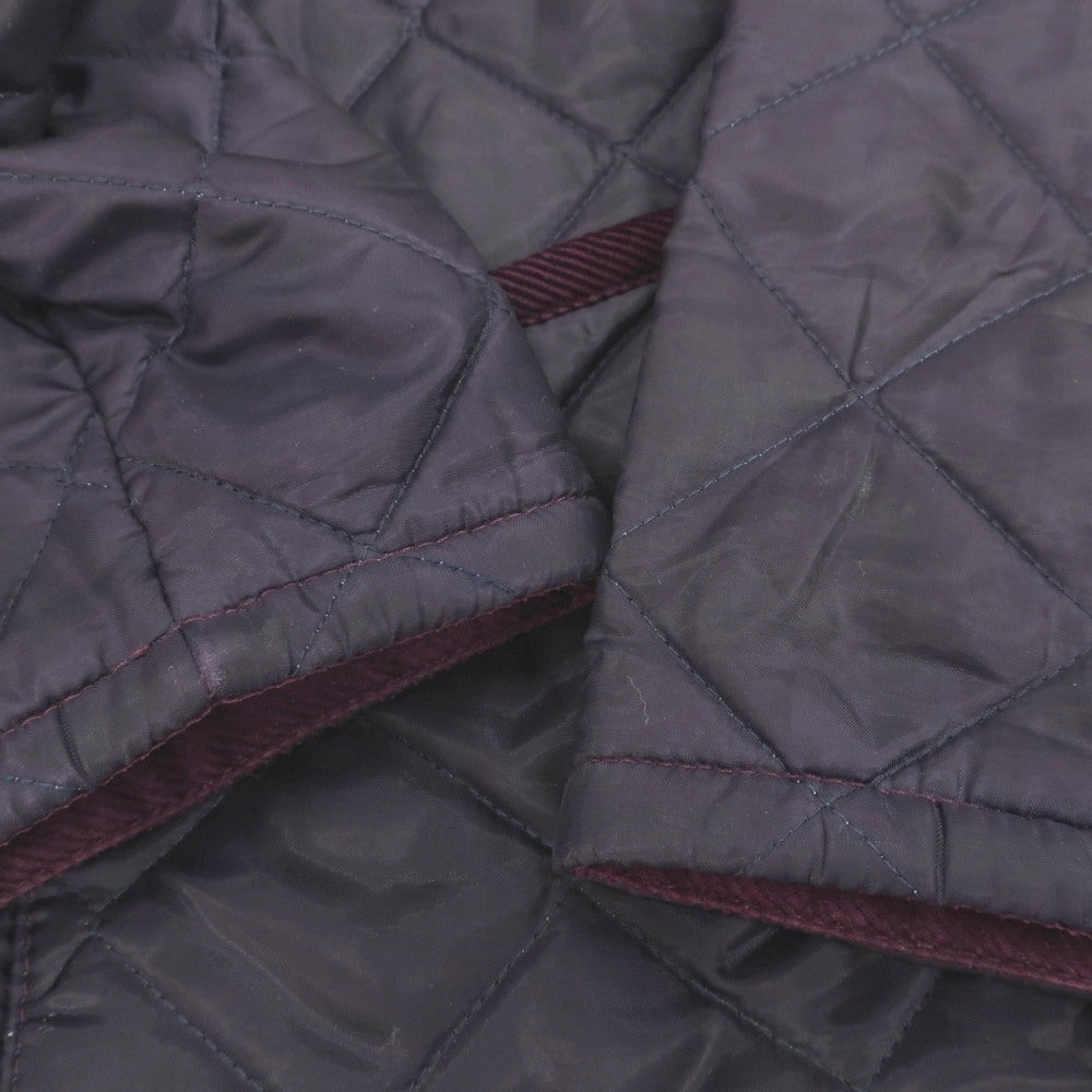 【中古】ラベンハム LAVENHAM ポリエステエル 中綿入り キルティングブルゾン ダークパープル【サイズ36】【 状態ランクC 】【 メンズ 】
