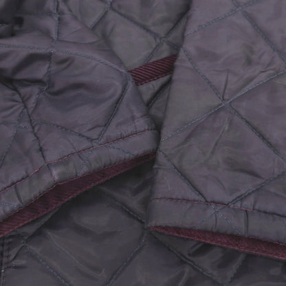 【中古】ラベンハム LAVENHAM ポリエステエル 中綿入り キルティングブルゾン ダークパープル【サイズ36】【 状態ランクC 】【 メンズ 】