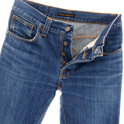 【中古】ヌーディージーンズ Nudie Jeans コットン デニムパンツ ジーンズ ブルー【サイズ30】【 状態ランクB 】【 メンズ 】