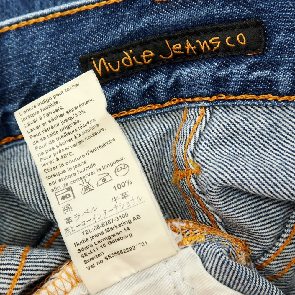 【中古】ヌーディージーンズ Nudie Jeans コットン デニムパンツ ジーンズ ブルー【サイズ30】【 状態ランクB 】【 メンズ 】