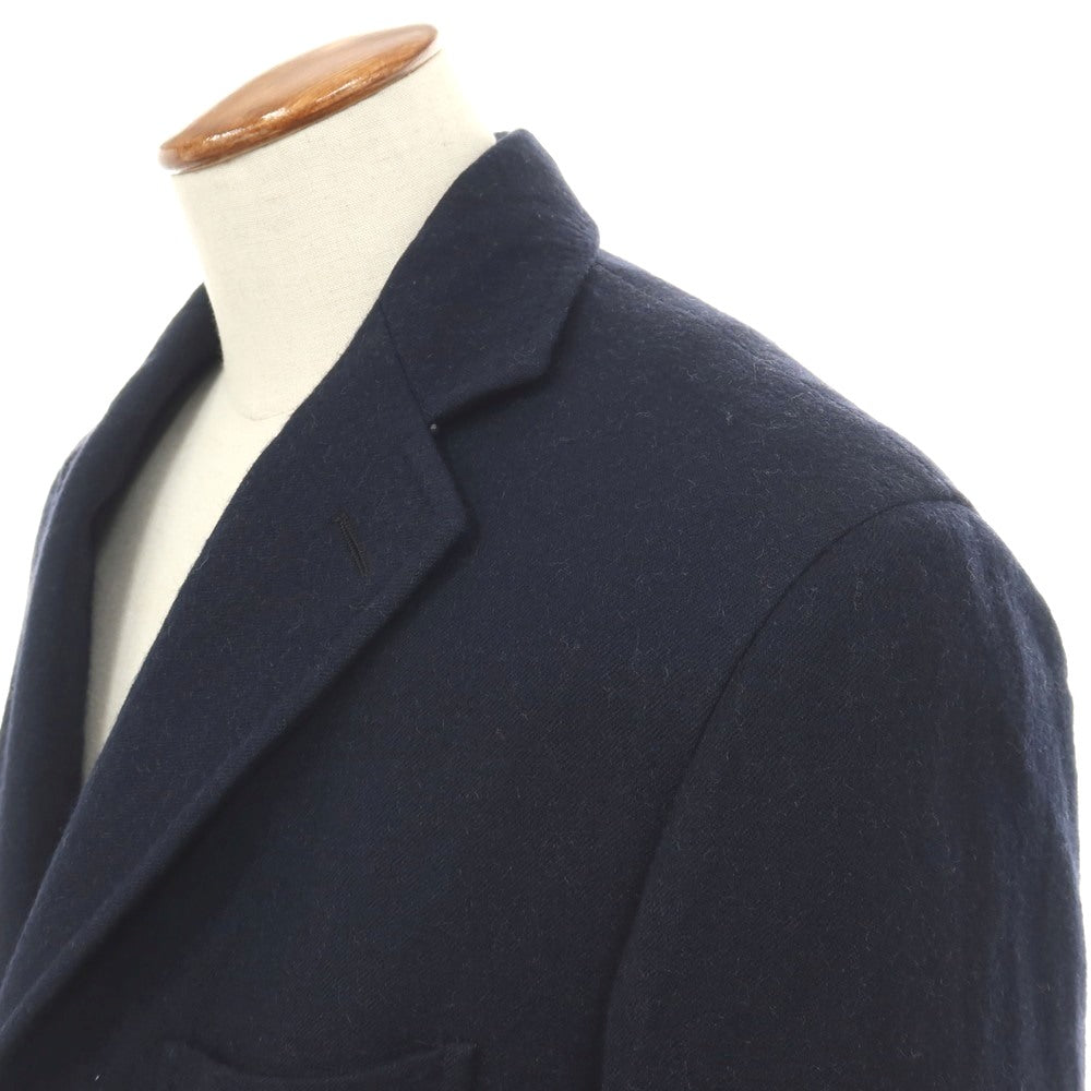 【中古】カンタレリ Cantarelli ウールナイロン チェスターフィールドコート ネイビー【サイズ48】【 状態ランクC 】【 メンズ 】
