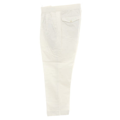 【SALE30%OFF/返品不可】【中古】エトネ ETONNE コットンリネン カジュアルスラックスパンツ ホワイト【 サイズM 】【 状態ランクC 】【 メンズ 】