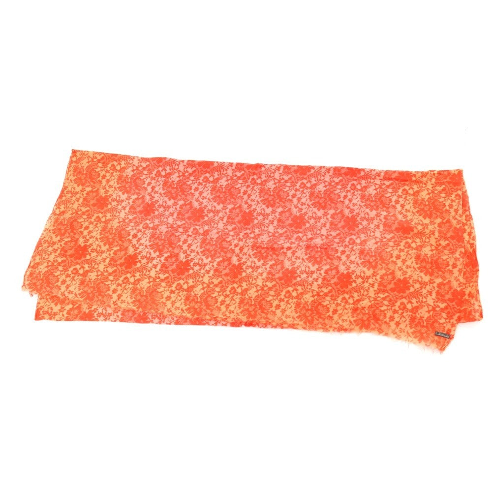 【SALE30%OFF/返品不可】【中古】ファリエロサルティ Faliero Sarti コットン系 フラワー 大判 ストール レッド【 状態ランクD 】【 ユニセックス 】