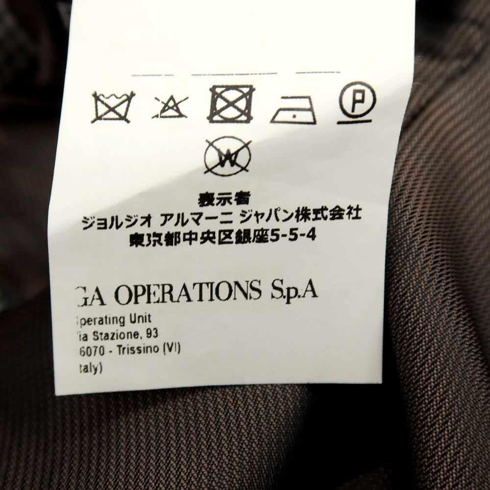 【中古】エンポリオ アルマーニ EMPORIO ARMANI M LINE レーヨンウールポリエステル チェック テーラードジャケット グレーxブラック【サイズ48】【 状態ランクC 】【 メンズ 】