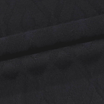 【SALE30%OFF/返品不可】【中古】エンポリオ アルマーニ EMPORIO ARMANI レーヨンナイロン ダイヤ柄 ジャカード クルーネック プルオーバーニット ブラック【 サイズM 】【 状態ランクB 】【 メンズ 】
