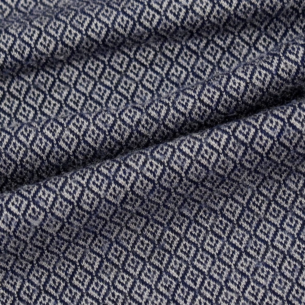 【SALE30%OFF/返品不可】【中古】アルマーニ コレッツォーニ ARMANI COLLEZIONI レーヨンポリウレタン クルーネック 長袖Ｔシャツ ネイビーxグレー【 サイズS 】【 状態ランクB 】【 メンズ 】