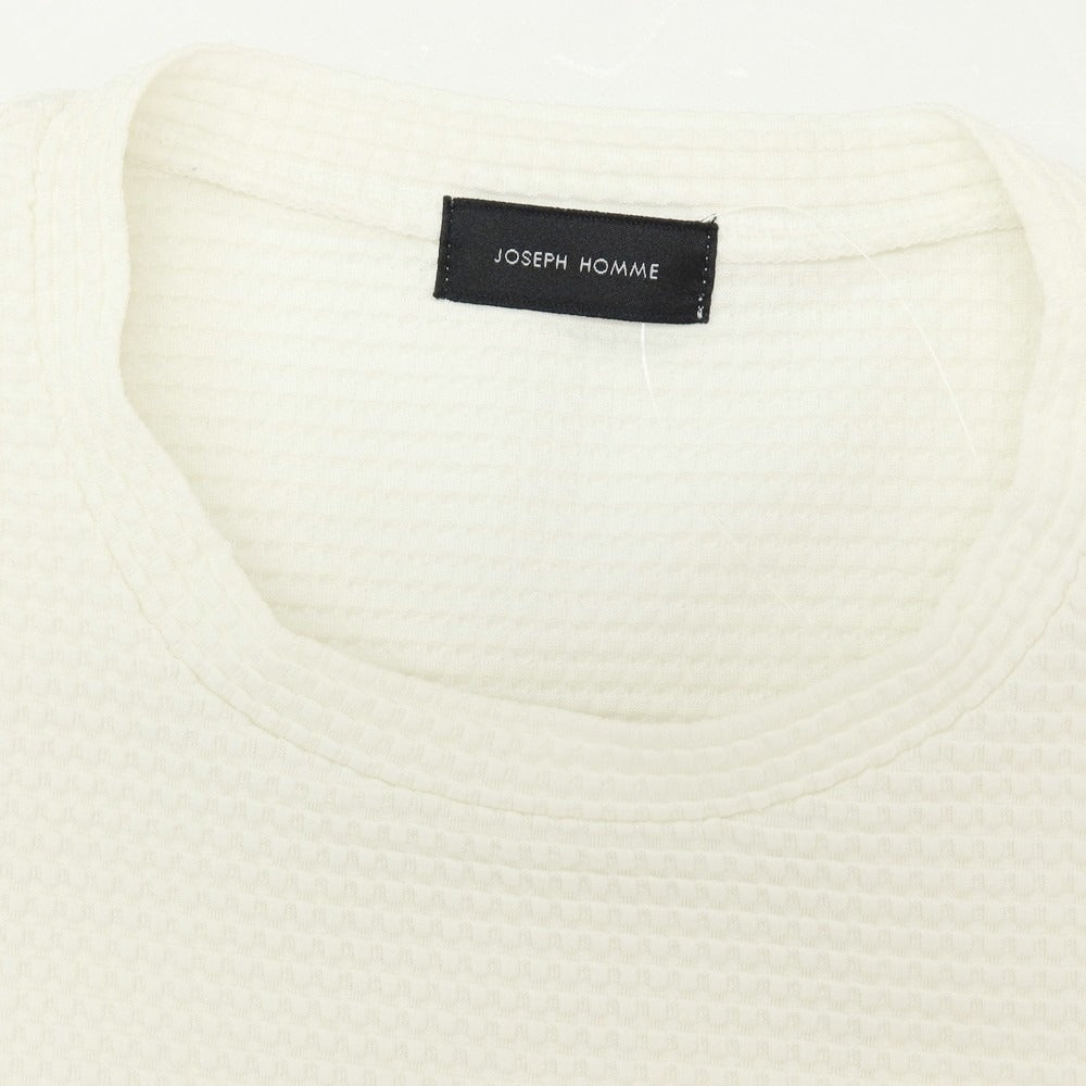 【中古】ジョゼフオム JOSEPH HOMME トリアセテートポリエステル ワッフル クルーネック 半袖ポケットTシャツ ホワイト【サイズ46】【 状態ランクB 】【 メンズ 】
