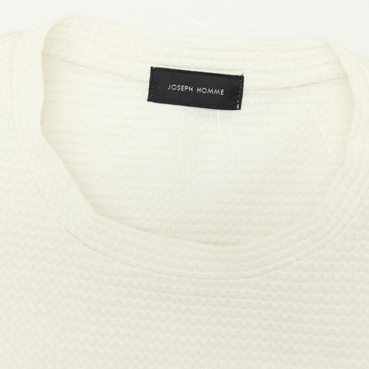 【中古】ジョゼフオム JOSEPH HOMME トリアセテートポリエステル ワッフル クルーネック 半袖ポケットTシャツ ホワイト【サイズ46】【 状態ランクB 】【 メンズ 】