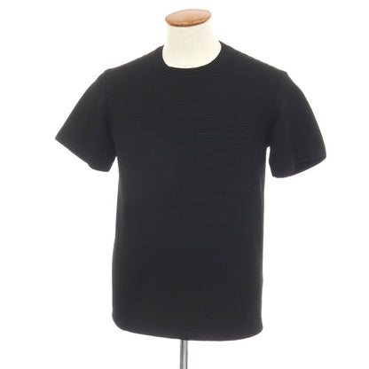 【SALE30%OFF/返品不可】【中古】ジョゼフオム JOSEPH HOMME トリアセテートポリエステル ワッフル クルーネック 半袖ポケットTシャツ ブラック【 サイズ46 】【 状態ランクB 】【 メンズ 】