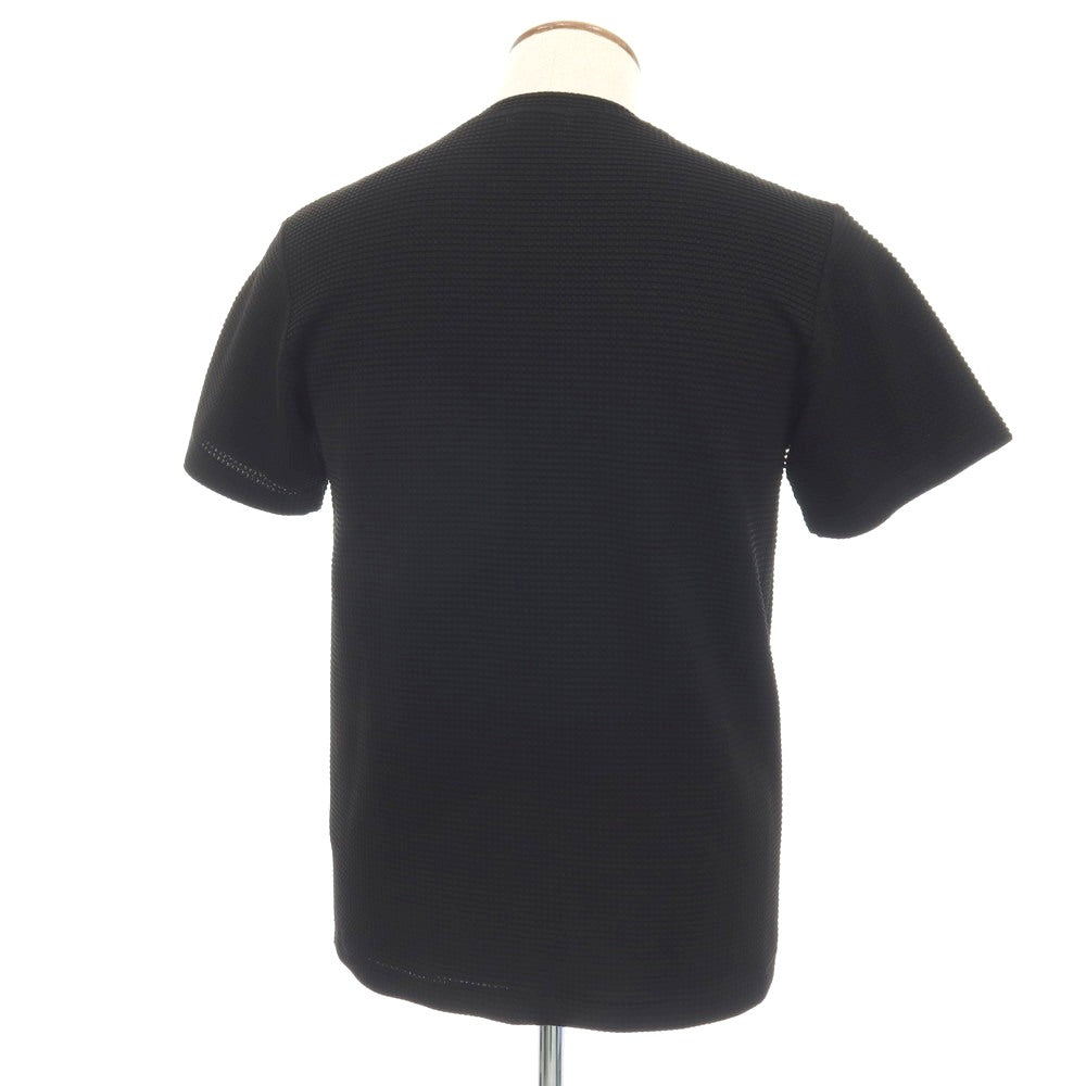 【中古】ジョゼフオム JOSEPH HOMME トリアセテートポリエステル ワッフル クルーネック 半袖ポケットTシャツ ブラック【サイズ46】【 状態ランクB 】【 メンズ 】