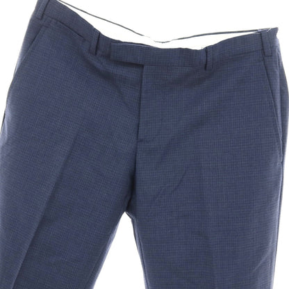 【SALE30%OFF/返品不可】【中古】エンポリオ アルマーニ EMPORIO ARMANI ウール チェック ドレススラックスパンツ ネイビー【 サイズ50 】【 状態ランクB 】【 メンズ 】