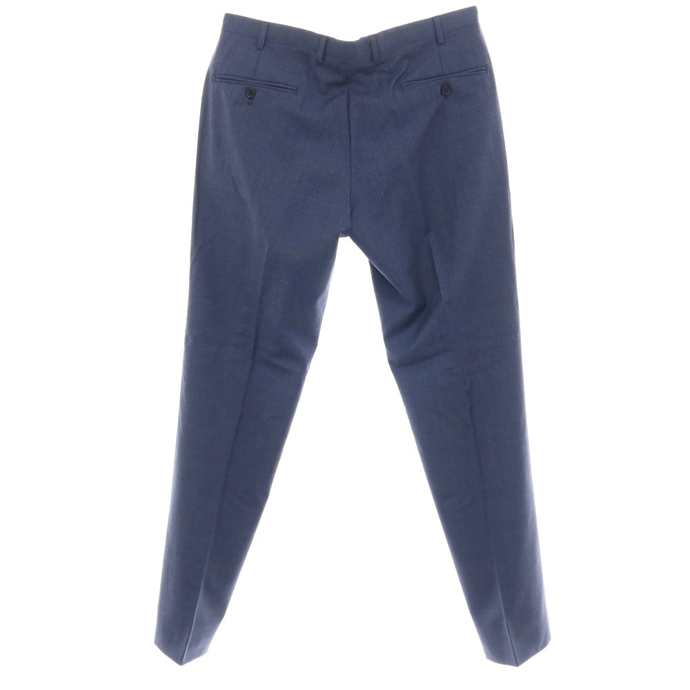 【SALE30%OFF/返品不可】【中古】エンポリオ アルマーニ EMPORIO ARMANI ウール チェック ドレススラックスパンツ ネイビー【 サイズ50 】【 状態ランクB 】【 メンズ 】
