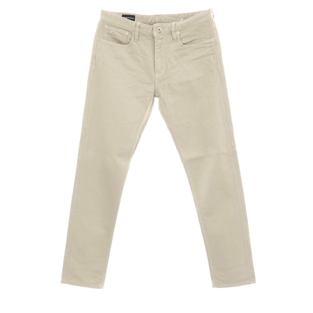 【中古】エンポリオ アルマーニ EMPORIO ARMANI ストレッチ コットン 5ポケットパンツ ベージュ【サイズ32】【 状態ランクB 】【 メンズ 】