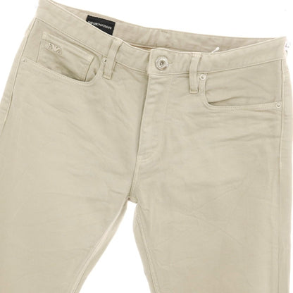 【中古】エンポリオ アルマーニ EMPORIO ARMANI ストレッチ コットン 5ポケットパンツ ベージュ【サイズ32】【 状態ランクB 】【 メンズ 】