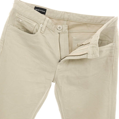 【中古】エンポリオ アルマーニ EMPORIO ARMANI ストレッチ コットン 5ポケットパンツ ベージュ【サイズ32】【 状態ランクB 】【 メンズ 】