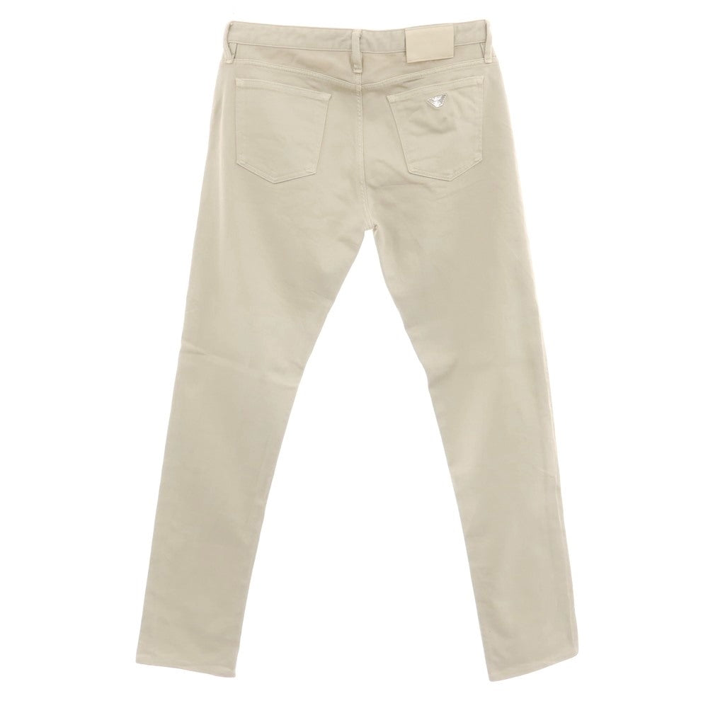 【中古】エンポリオ アルマーニ EMPORIO ARMANI ストレッチ コットン 5ポケットパンツ ベージュ【サイズ32】【 状態ランクB 】【 メンズ 】