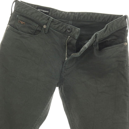 【中古】エンポリオ アルマーニ EMPORIO ARMANI ストレッチ コットン 5ポケットパンツ ダークオリーブグレー系【サイズ32】【 状態ランクB 】【 メンズ 】