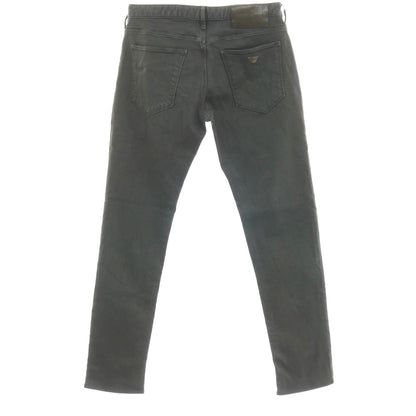 【中古】エンポリオ アルマーニ EMPORIO ARMANI ストレッチ コットン 5ポケットパンツ ダークオリーブグレー系【サイズ32】【 状態ランクB 】【 メンズ 】