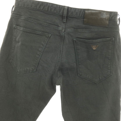 【中古】エンポリオ アルマーニ EMPORIO ARMANI ストレッチ コットン 5ポケットパンツ ダークオリーブグレー系【サイズ32】【 状態ランクB 】【 メンズ 】