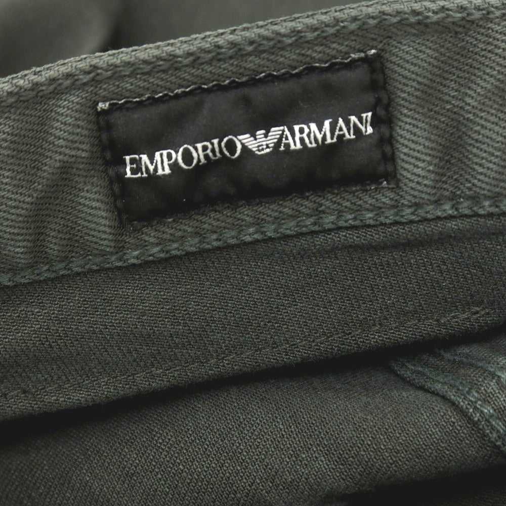 【中古】エンポリオ アルマーニ EMPORIO ARMANI ストレッチ コットン 5ポケットパンツ ダークオリーブグレー系【サイズ32】【 状態ランクB 】【 メンズ 】